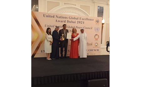 United Nations Global Peace Council in Dubai Presents Excellence Award to Dr. Arpit Chopra Jain