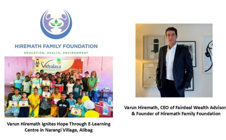 Varun Hiremath Ignites Hope Through E-Learning Centre in Narangi Village, Alibag