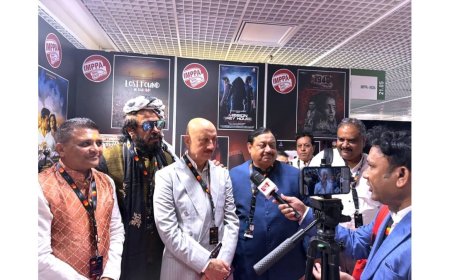 Mr Shekhar Kapur and Mr Anupam Kher inaugurate IMPPA stall at the 78th Cannes Film Festival 2025